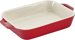 STAUB Ceramic 7.5" x 6" Rectangular Baking Dish - Cherry