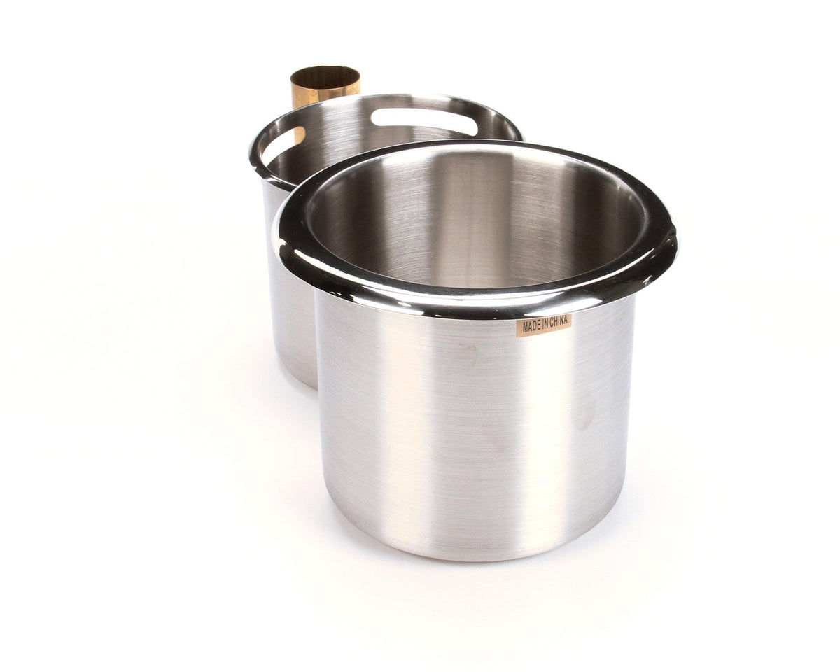 Dipperwell Bowl and Drain Assembly by T&S Brass – not_applicable, 26.5 liters_per_minute, Stainless Steel, White, Model 006678-45