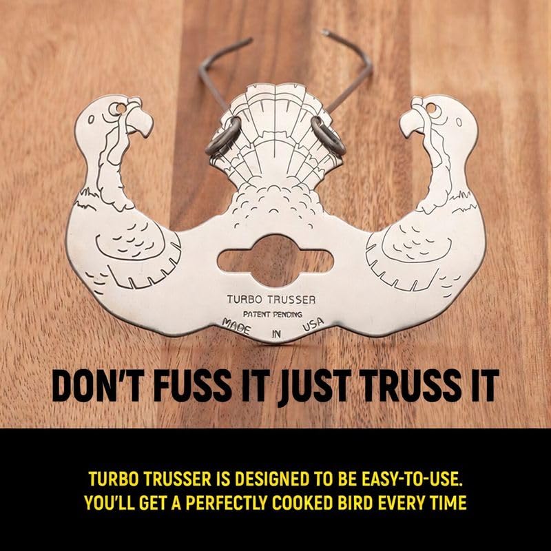 Turbo Trusser Turkey Trusser, Stainless Steel, Silver