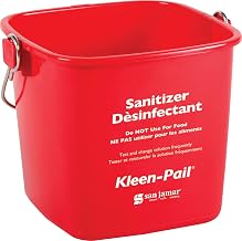 San Jamar Kleen-Pail® Plastic Cleaning Bucket 3 Quarts Red by Carlisle FoodService Products – 3 Quarts, Plastic, Red, Model KP97RD