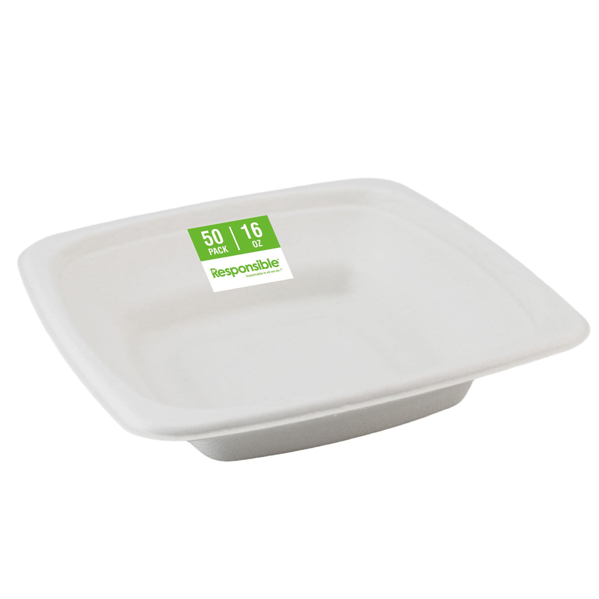 Responsible Products 16 oz (50 Count) / Natural Brown / Casual Bowls