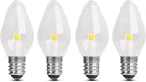Feit Electric C7 LED Night Light Bulbs - 7W Eq 30 Lumens 5000K E12 Base - 4 Pack