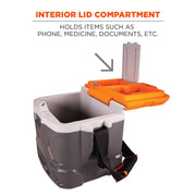Ergodyne 17-Quart / Orange and Gray / Industrial Hard Sided Cooler - 17 qt Coolers