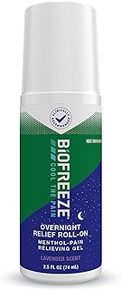 Biofreeze Overnight Roll On Pain Relief, Knee & Lower Back Pain Relief, Arthritis Pain Reliever, Neck Pain Relief, Cooling Joint Pain Relief, Lavender Scented Menthol Gel 2.5 Fl Oz