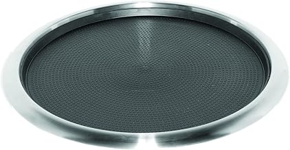 Service Ideas Tray with Removable Insert, 14" Round, Stainless Steel | TR1614RI in Brushed