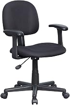 NuSparc Multi-Task Chair, Adjustable Height, Fixed Armrests, 360° Swivel, Black