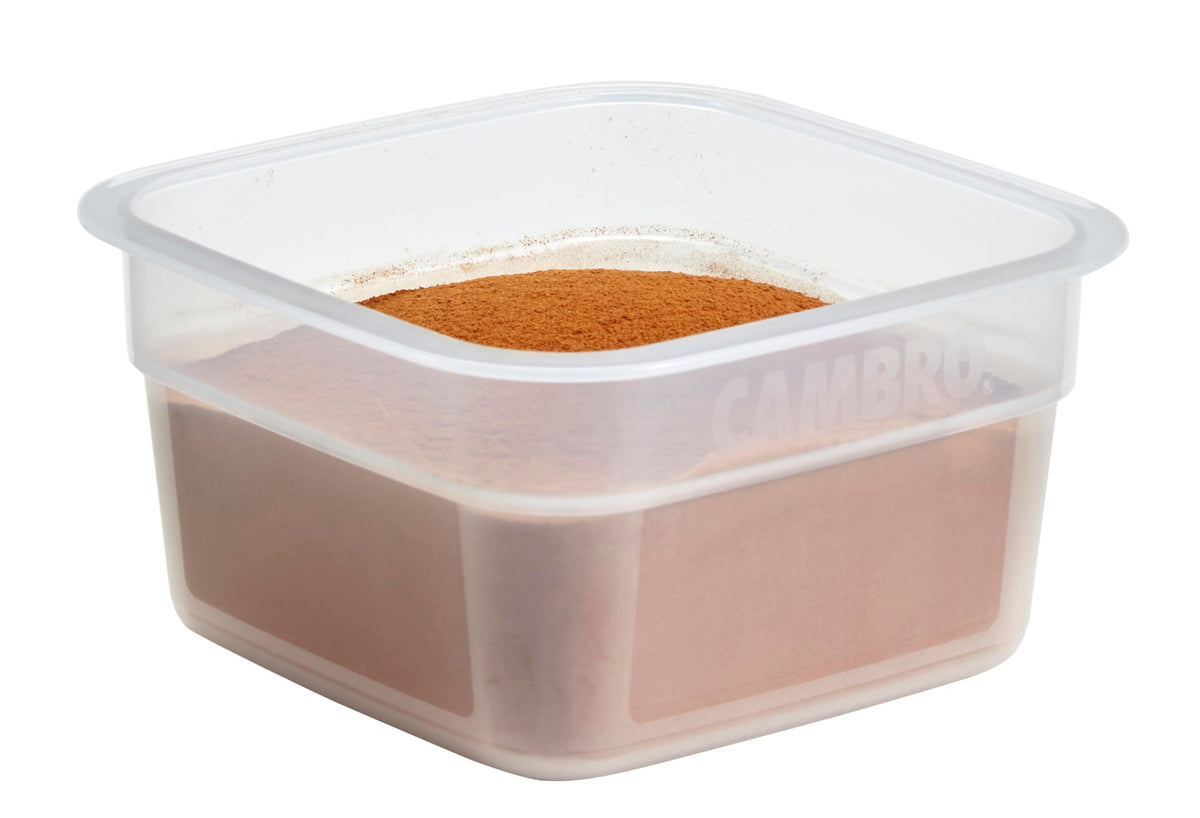 1/2 Qt FreshPro Food Storage Container by Cambro – 0.5 quarts, Polypropylene, White, Model HFSFSPROPP190