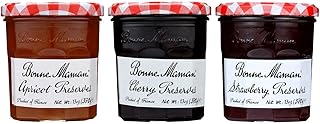 Bonne Maman Fruit Preserves, Variety Pack (Strawberry, Cherry, Apricot), 13 Ounce Jars (Pack of 3)