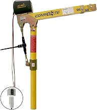 Oz Lifting Products Davit Crane, Yellow, 115VAC, 1200 lb.