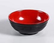 Yanco Two-tone Collection 8" Black and RED Melamine Noodle Bowl 36 Oz Box of 24