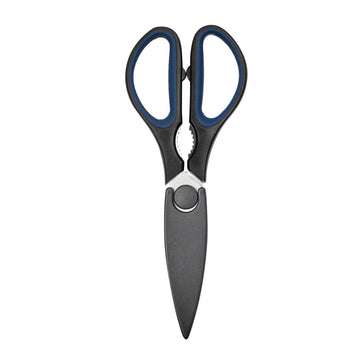 Elements All Purpose Kitchen Shears with Cover Sheath Heavy Duty Meat Poultry Sharp Kitchen Utility Scissors Dishwasher Safe Soft Comfort Grip Silicone Handle Magnetic Sheath by