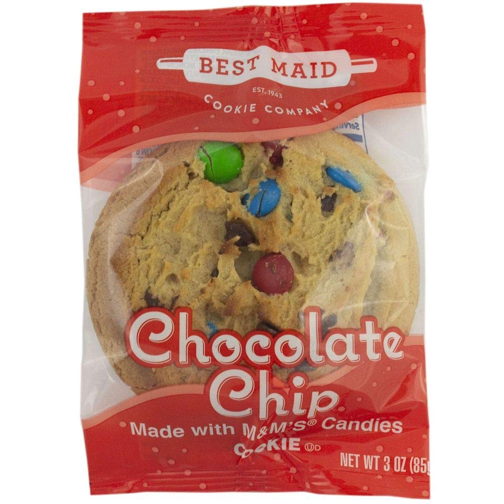 Individually Wrapped Chocolate Chip with M and Ms Cookie by Best Maid – Pack of 144