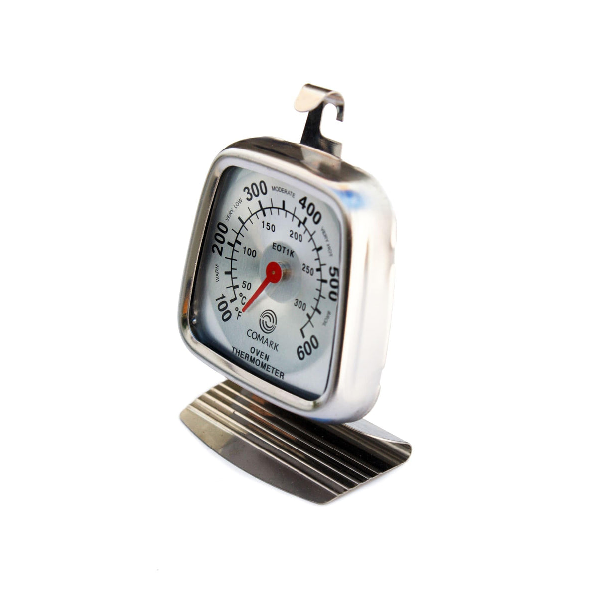 100° to 600°F Dial Oven Thermometer by Comark – Stainless Steel, Silver, Model EOT1K