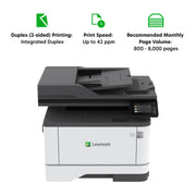 MX431adn Laser Multifunction Printer - Monochrome() by Lexmark – Printer, Cotton, BLACK GREY, Model 29S0200
