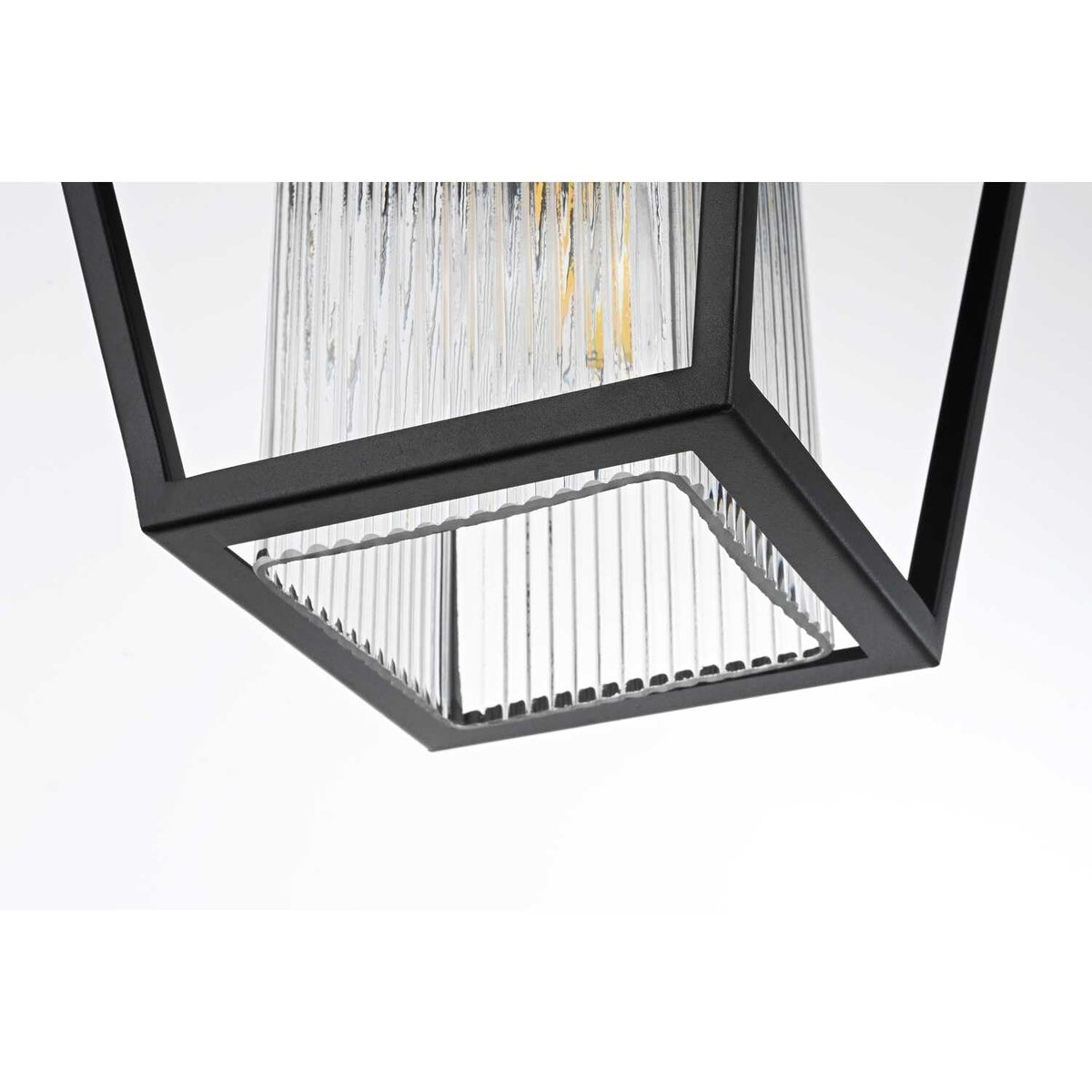 Gaul One Light Outdoor Pendant Black by Lighting Design – Iron, Black, Model OD306H14BK