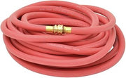 Thaman Rubber Red Rubber Hot Water Hose with Coupling - 1/2"Dia x 50'L