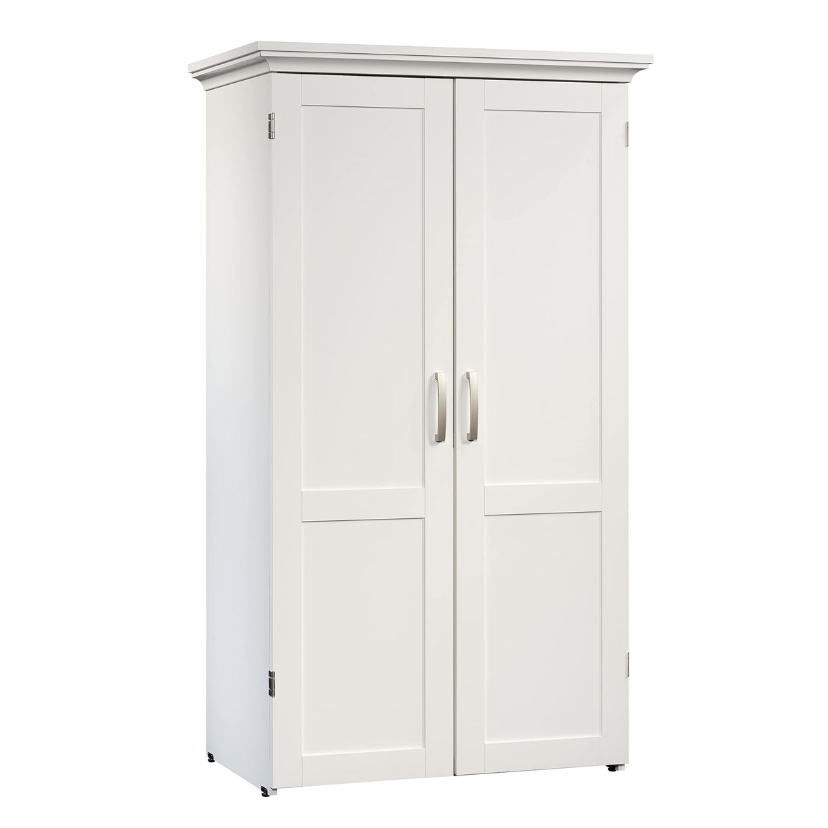 Miscellaneous Storage Craft & Sewing Armoire by Sauder – L: 35.11" x W: 21.81" x H: 61.58", Engineered Wood, Glacier White, Model 430446