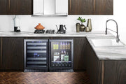 Summit 46 Bottle Built-In Wine Cellar by Summit Appliance – 34.5 liters, Stainless Steel, Model ALWC532