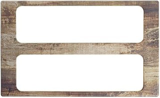 HUBERT Half Long Size Reclaimed Wood Cold Tile - 21" L x 12 3/4" W