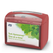 Tork Red / 6.7" x 7.9" x 5.6" - Red - Pack of 1 / Xpressnap® Paper Napkin Dispensers