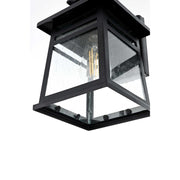Bambrey One Light Outdoor Wall Sconce Black by Lighting Design – Iron, Black, Model OD352W12BK