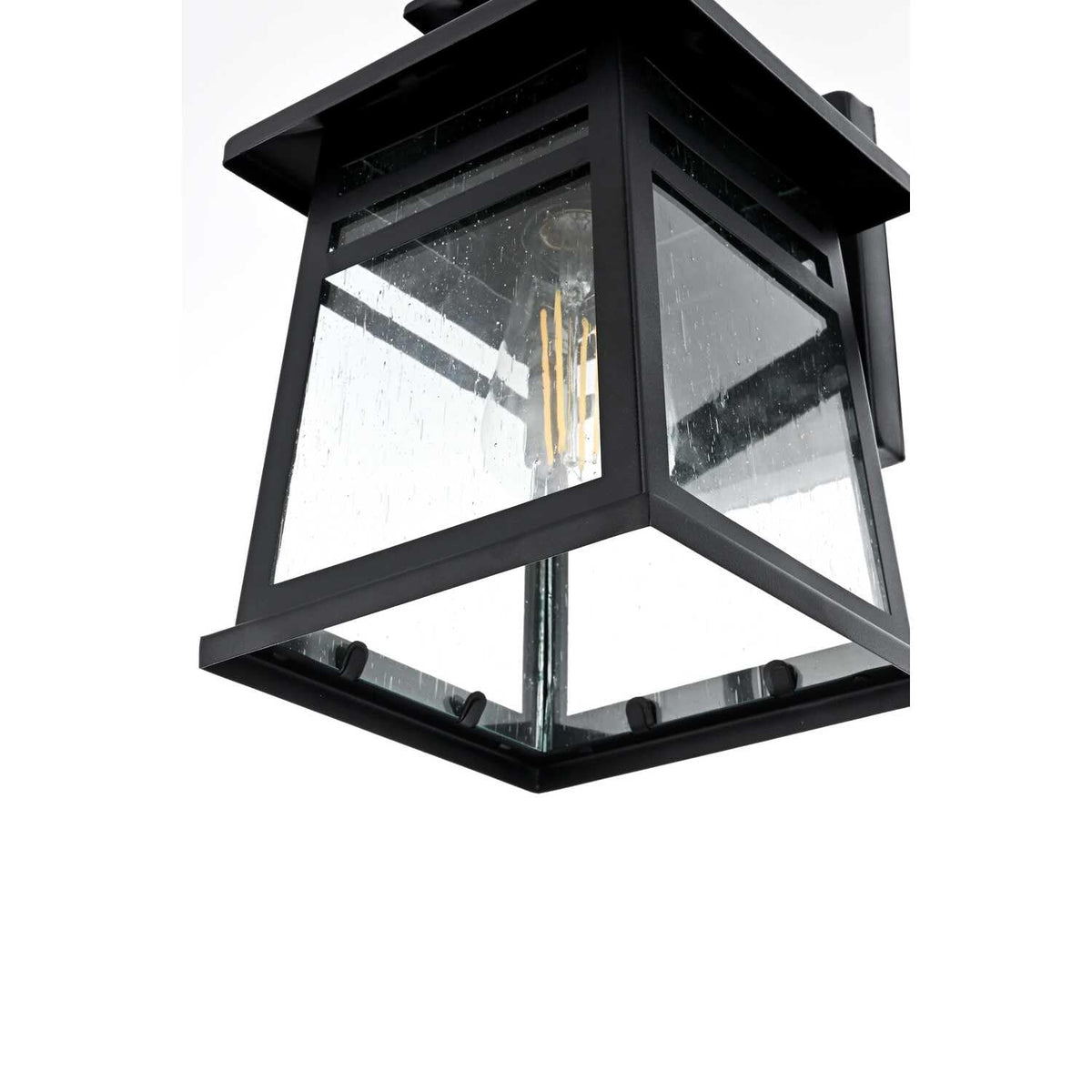 Bambrey One Light Outdoor Wall Sconce Black by Lighting Design – Iron, Black, Model OD352W12BK