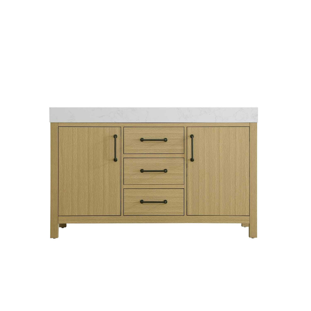 Elegant Kitchen and Bath 54" Double Bathroom Vanity in Honey Brown by Elegant Lighting – unspecified, Wood, Honey Brown, Model VF60654DMHB