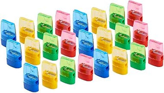 CLI Charles Leonard Pencil Sharpener, Assorted Colors, 24/Pack (CHL80730-24)