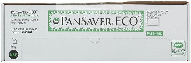 PanSaver Eco Steam Table Pan Liner Full Size Clear Plastic - 6"D 50 Per Case