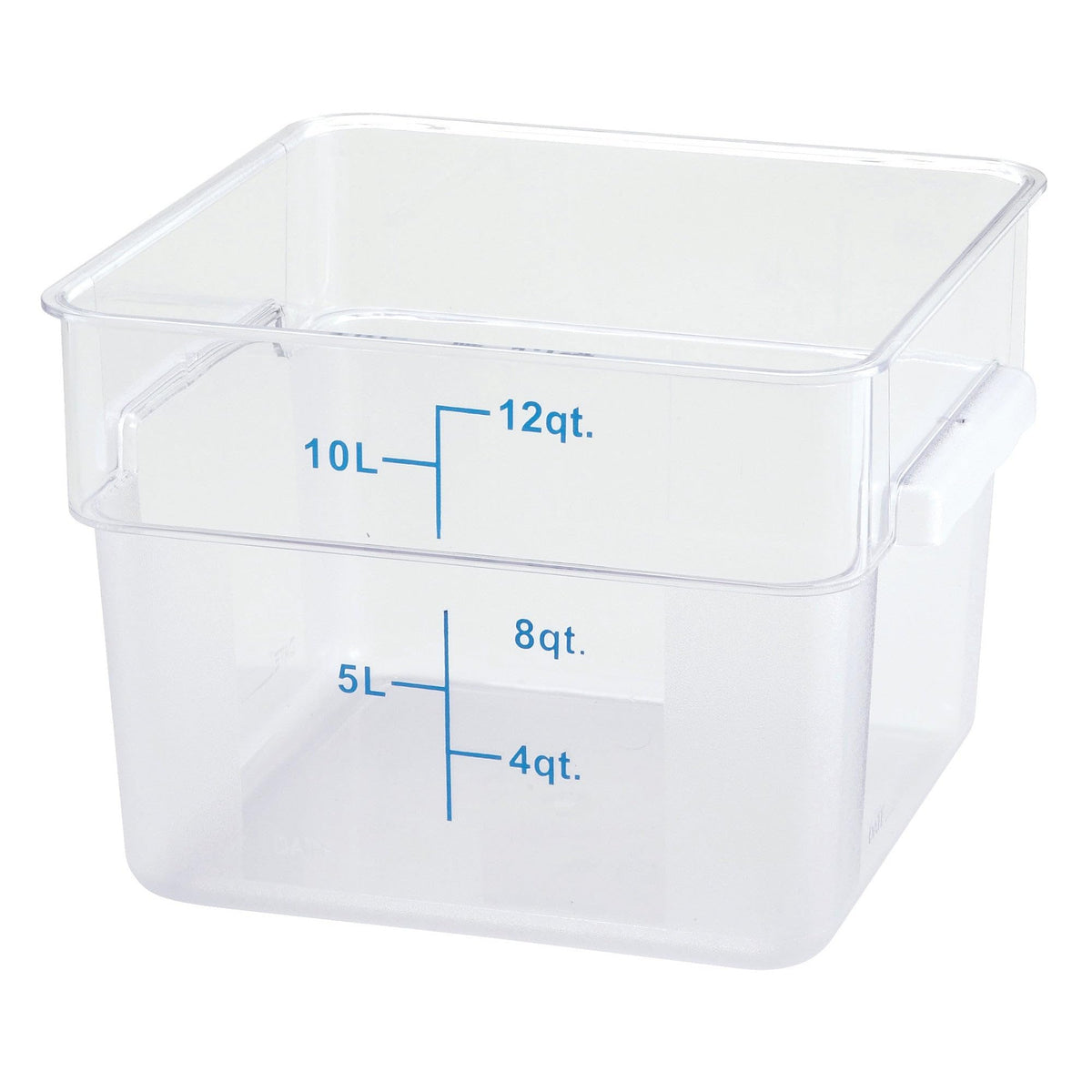 Winco 12 Quart / Container / Clear Containers