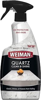 Quartz Countertop Cleaner and Polish - 24 Ounce - Clean and Shine Your Quartz Countertops Islands and Stone Surfaces with Ultra Violet Protection by Weiman – 1 Count (Pack of 1)