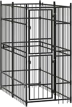 vidaXL Outdoor Dog Kennel Steel 19.8 ft