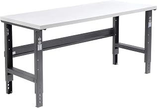 Global Industrial Adjustable Height Workbench C-Channel Leg, 72" W x 30" D