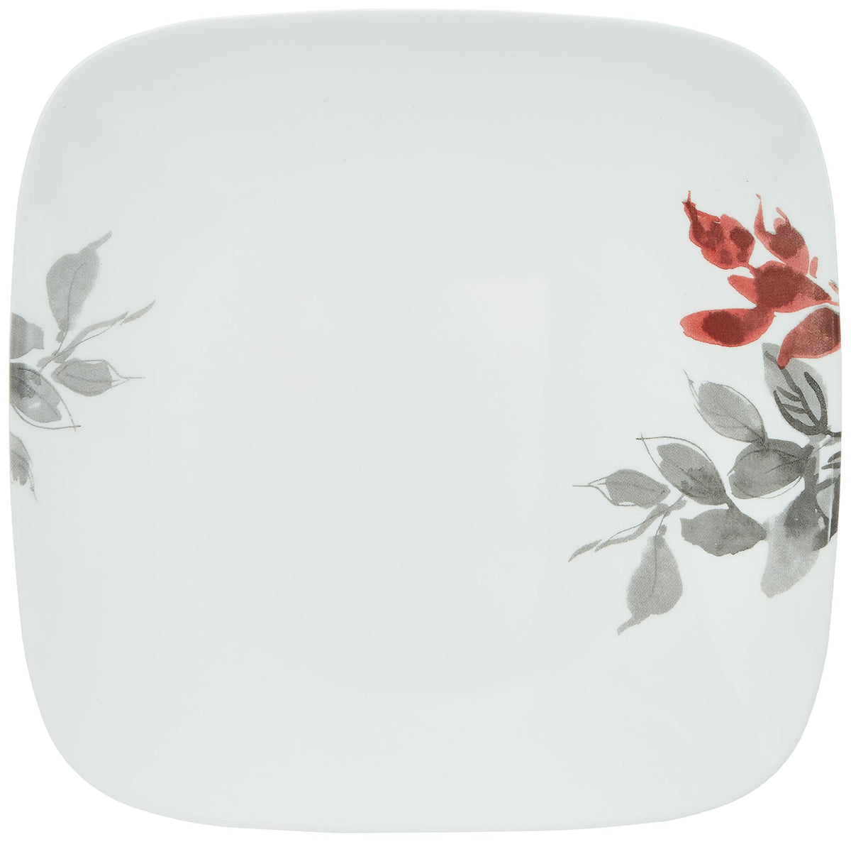 Square Kyoto Leaves 16-pc Set by Corelle – 4 PLSET 16, 22.0 ounces, Glass, White, Model FBA_3972