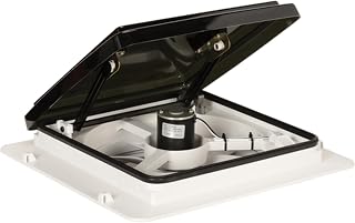 MAXXAIR Pivoting MAXXFAN Plus RV Roof Vent Fan, Smoke Lid