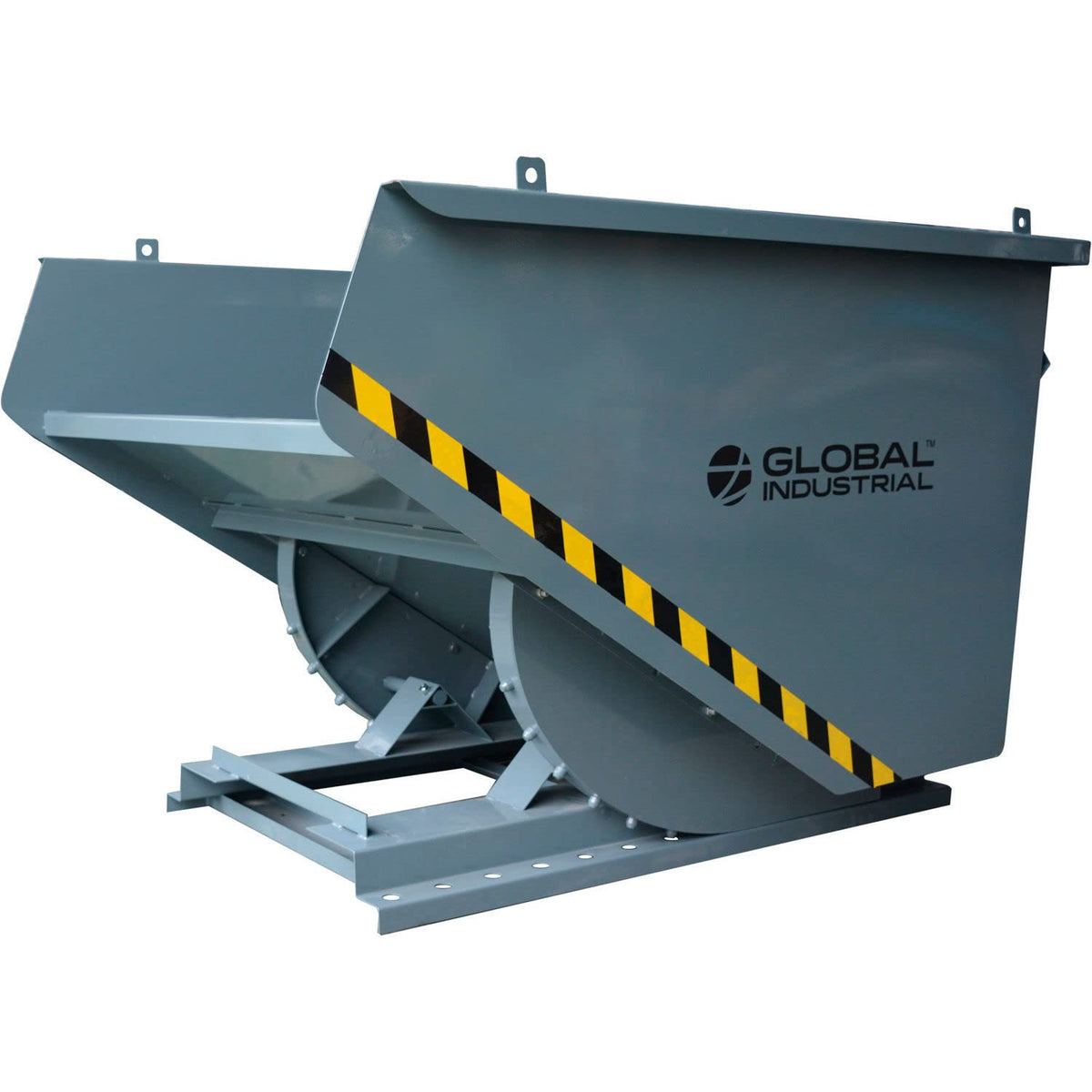 Medium Duty Self Dumping Forklift Hopper by Global Industrial – Alloy Steel, Gray, Model 989013