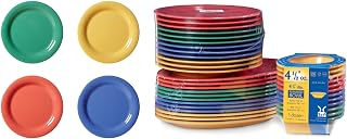 G.E.T. SP-NP-6-MIX Mix Pack of 4 Mardi Gras Colors 6.5", Melamine (Pack of 12)