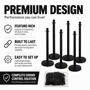 Mr. Chain 2.5 inches Dia. / Black / 1 Chain Barriers