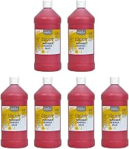 Handy Art Little Masters Washable Tempera Paint, Red, 32 oz. Bottle, Pack of 6 (RPC213720-6)
