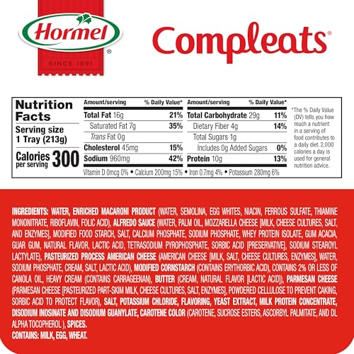 HORMEL COMPLEATS Macaroni & Cheese / 7.5 Ounce (Pack of 7) / 1 Macaroni & Cheese