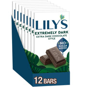 Lily's Extremely Dark Extra Dark Chocolate / 2.8 Ounce (Pack of 144) / Dark Brown Candy & Chocolate Bars