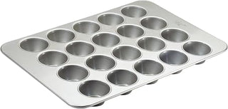 Winco 17 7/8" x 25 7/8" 20 Cup Pecan Roll/Large Aluminized Steel Muffin Pan | Non-stick, Restaurant service, Great for Muffins, Cupcakes, Baking and Bakeries