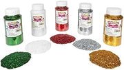 Colorations Holiday Glitters, School Art Supplies, Ages 3+, PreK+