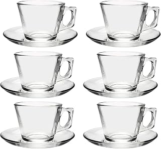 Pasabahce 12-Piece Vela Cups With Saucers Set