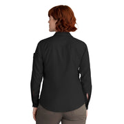 Women's Cooling Long Sleeve Work Shirt by Red Kap – Polyester, Black, Model TSW3BK RG 3XL