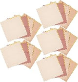 Homoyoyo 100 Sheets Scalloped Paper Cocktail Napkins with Gold Foil Edge, 100 Disposable Napkins Per Pack, Compact Design for Shower and Outdoor Events, for Clean up Beverage Spills