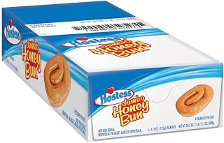 Hostess Jumbo Honey Bun, 4.75 Ounce , 6 Count