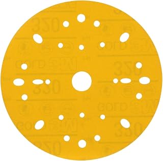 3M Hookit Gold Abrasive Disc 09287, 320, 6 in (150 mm), Dust-Free