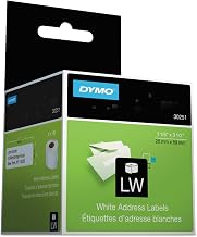 Authentic LW Mailing Address Labels | DYMO Labels for LabelWriter Label Printers (1-1/8" x 3-1/2"), 2 Rolls of 130 (260 Total)