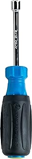 Jonard Tools ND-630516, Nut Driver, 5/16" Hex Tip, 3" Hollow Shaft with Wide Ergonomic Comfort Grip,Yellow